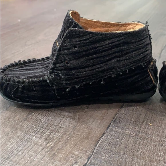 Black velvet Atlanta Moccasins toddler size 22 - Picture 7 of 8